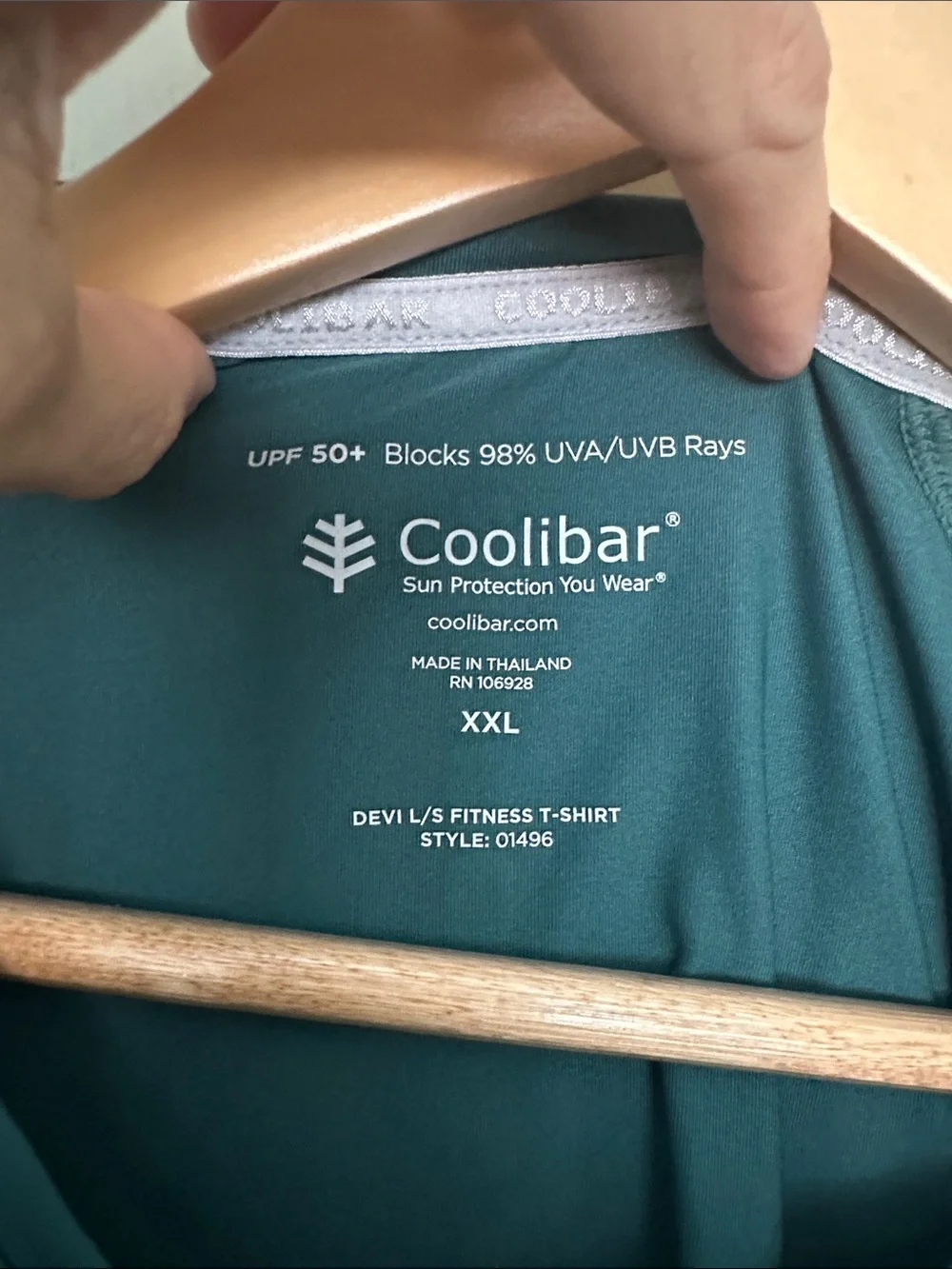 Coolibar Women's Teal Long-Sleeve UPF Sun Shirt - Picture 2 of 5